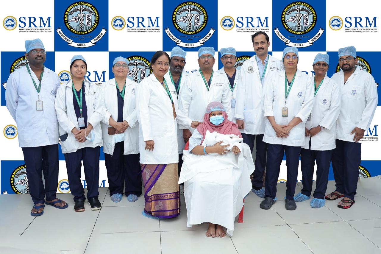 SRM Medical College Hospital & Research Centre, Kattankulathur Successfully Manages Rare High-Risk Pregnancy Complicated by Liver Tumour
