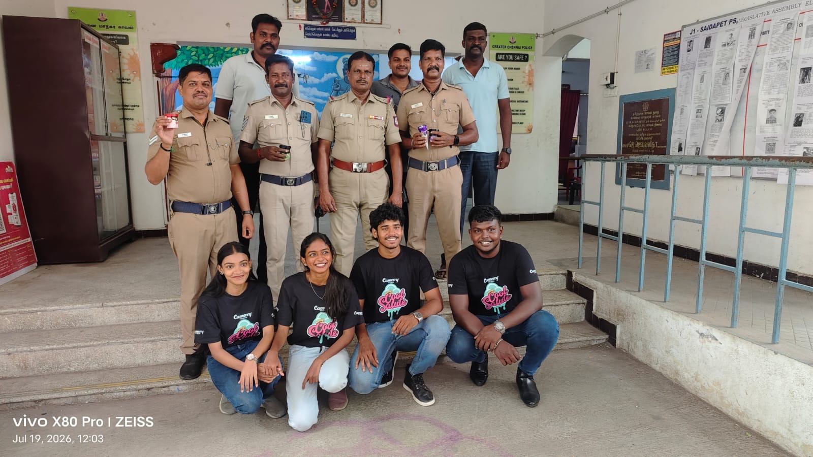 Camerry Icecream Turns World Ice Cream Day into a Celebration of Gratitude, Honouring Chennai Police