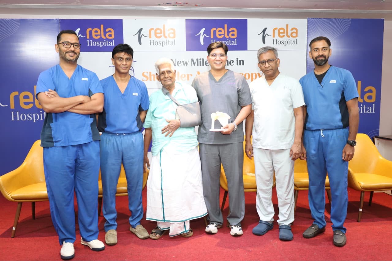 Rela Hospital Successfully Restores Shoulder Function in a 97-Year-Old Through India’s First Fully Awake Keyhole Surgery with a Biodegradable Balloon Implant