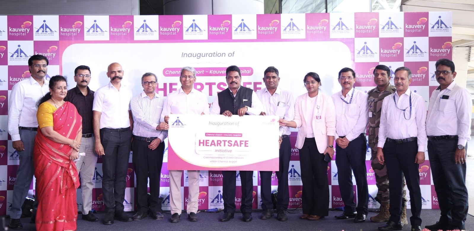 Kauvery Hospital Strengthens Emergency Cardiac Response at Chennai International Airport with Installation of (AED)